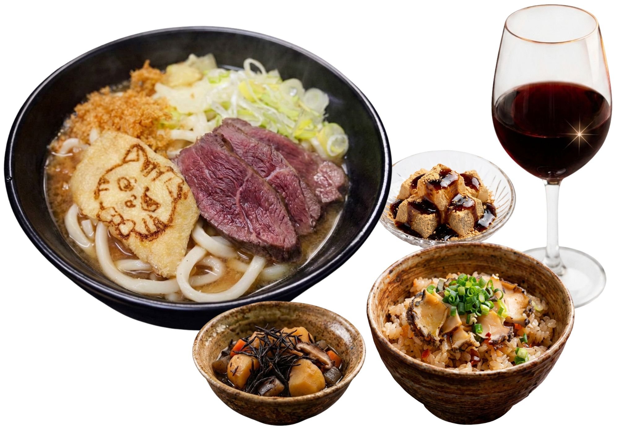 鹿肉うどん プレミアム