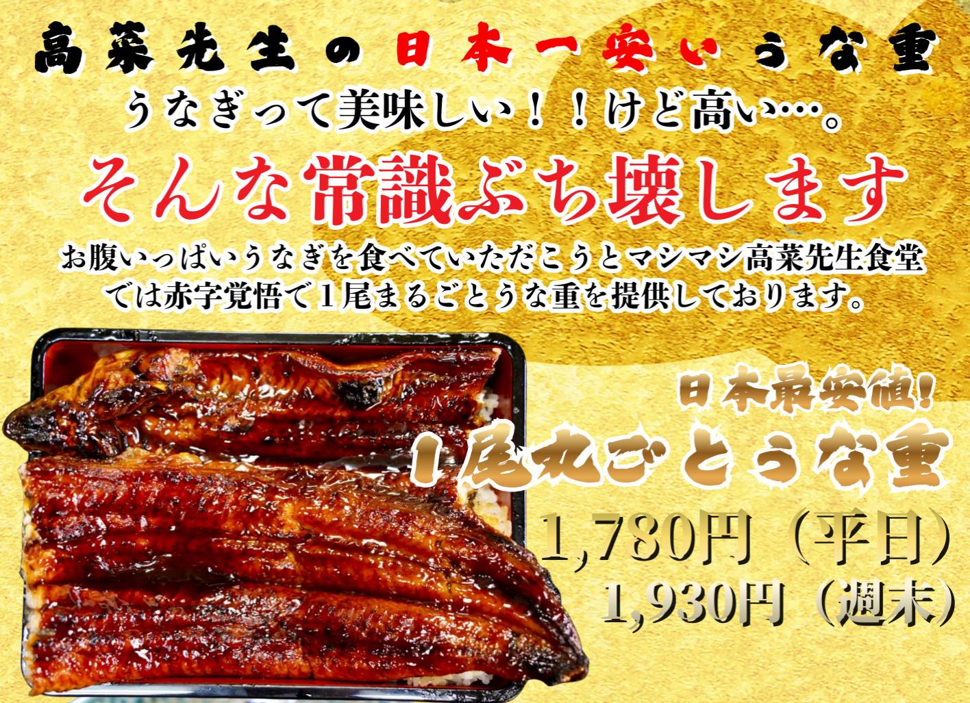 日本一安いうな丼